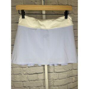 Lululemon Pace Setter Skirt Athletica Skort Light Blue and Orange Colors Size 6